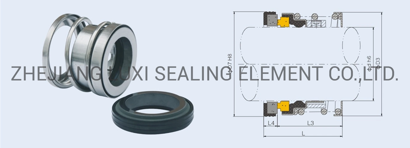 Lx108A 40mm Shaft Size Silicon Rings Rubber Seal Mechanical Seals