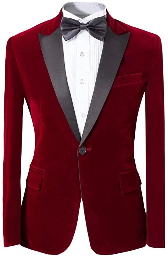 Corte estreito para homem fatos de casamento Moda vestuário Blazer formal