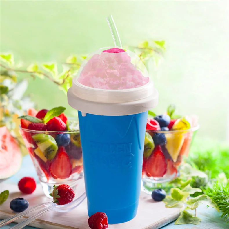 Eco-Friendly Food Grade Plastic Ice Cream Squeeze Cup with Lid