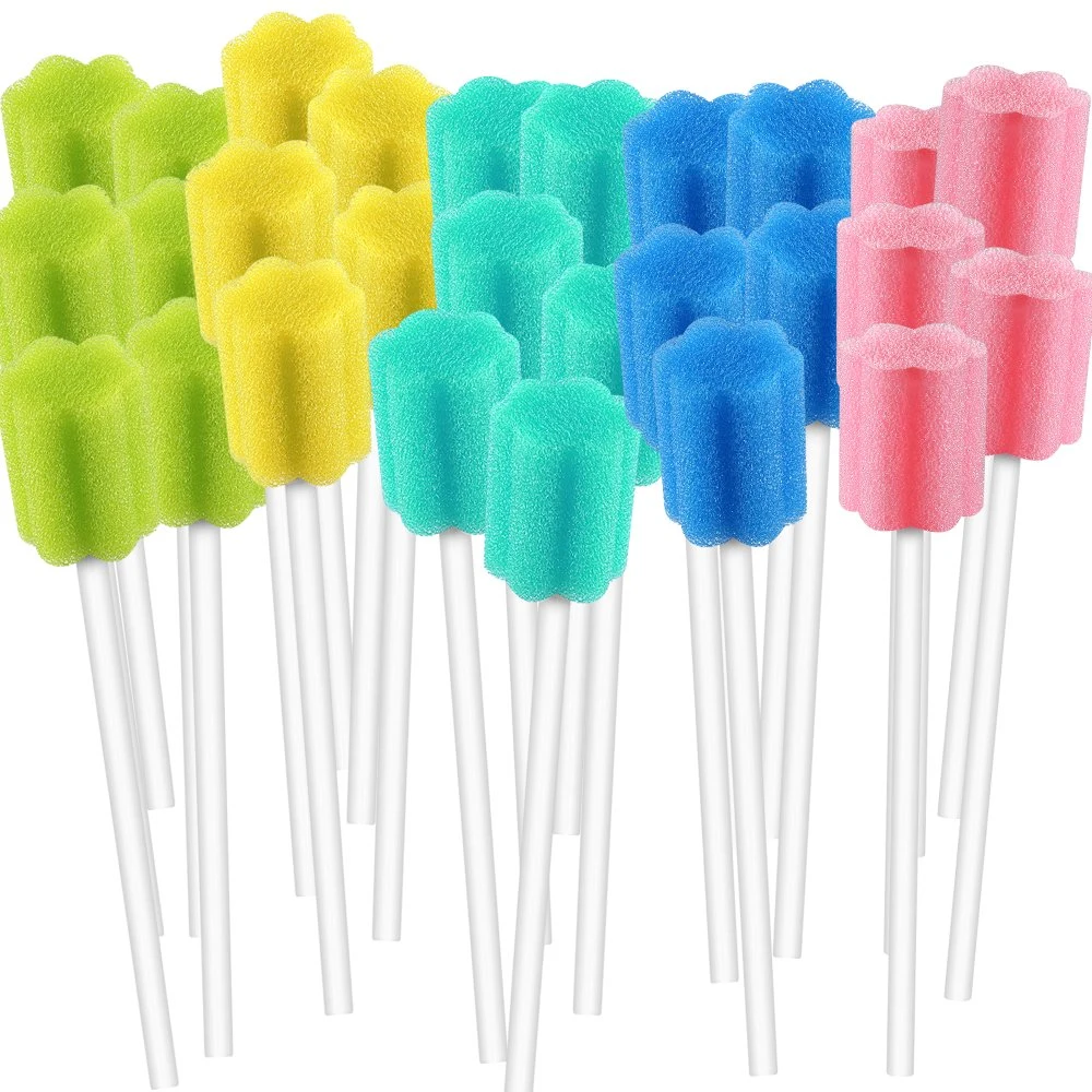 Medical Dental Use Disposable Disinfection Oral Clearing Sponge Stick Swab Toothbrush