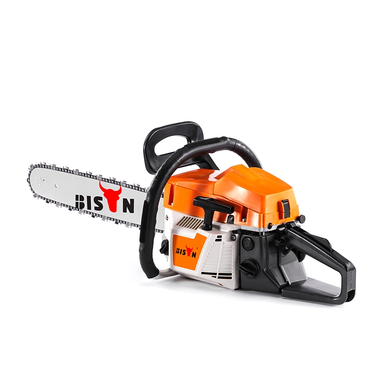 Bison China 2.5kw 58cc 5800 Portable Gasoline Chainsaw Machine Cutting Wood Petrol Gasoline Chainsaw