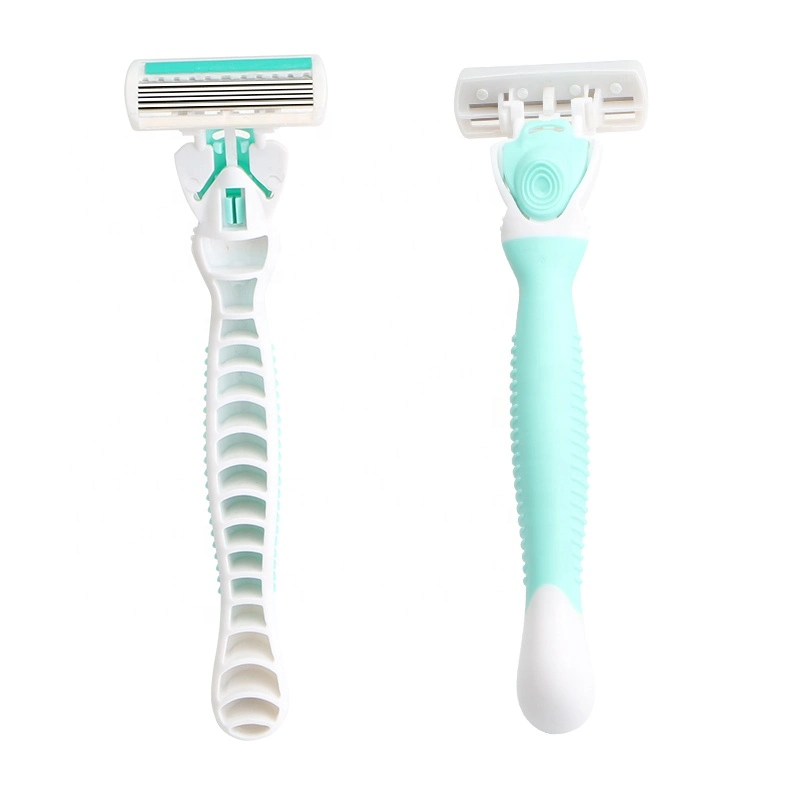 D631L سعر الجملة ستة شفرة المطاط نظام رازر النساء حلاقة الراقص Razor Haward Shavette Razor