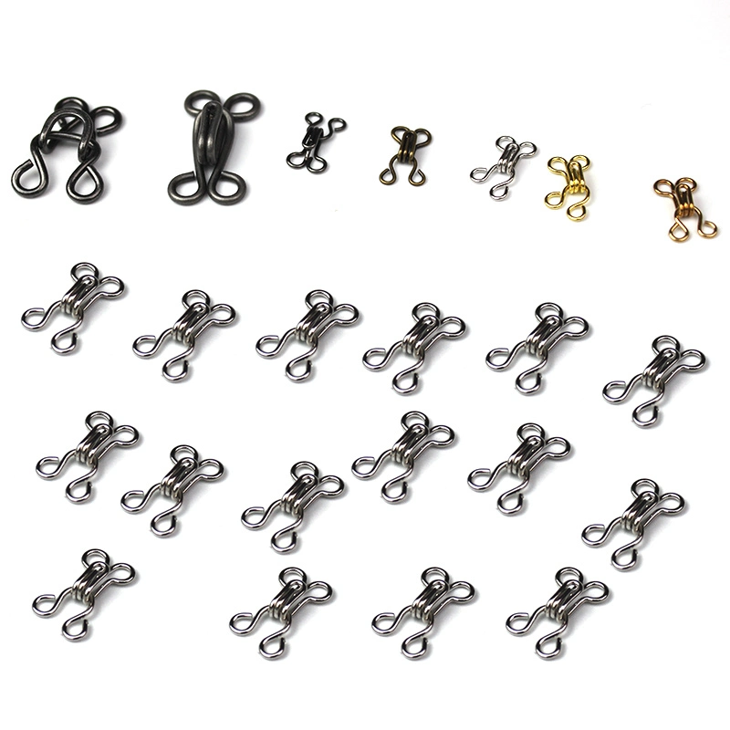 Factory Wholesale/Supplier Snap Fasteners Brass Coat Hook Trousers Small Collar Hook and Eye for Coat