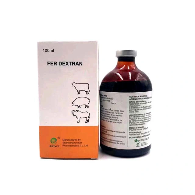 Veterinary Medicine Iron Dextran Injection for Animal Use with Good Quality