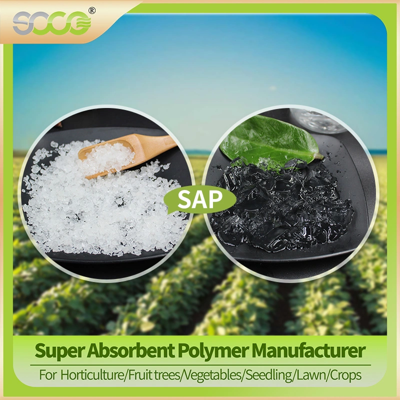 Water Superabsorbent Polymer Potassium Polyacrylate Water Retaining Gel Sap for Plants