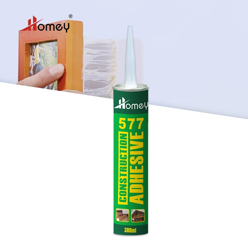 Adhésif en silicone pour clous liquides Caulk blanc Homey pour bois