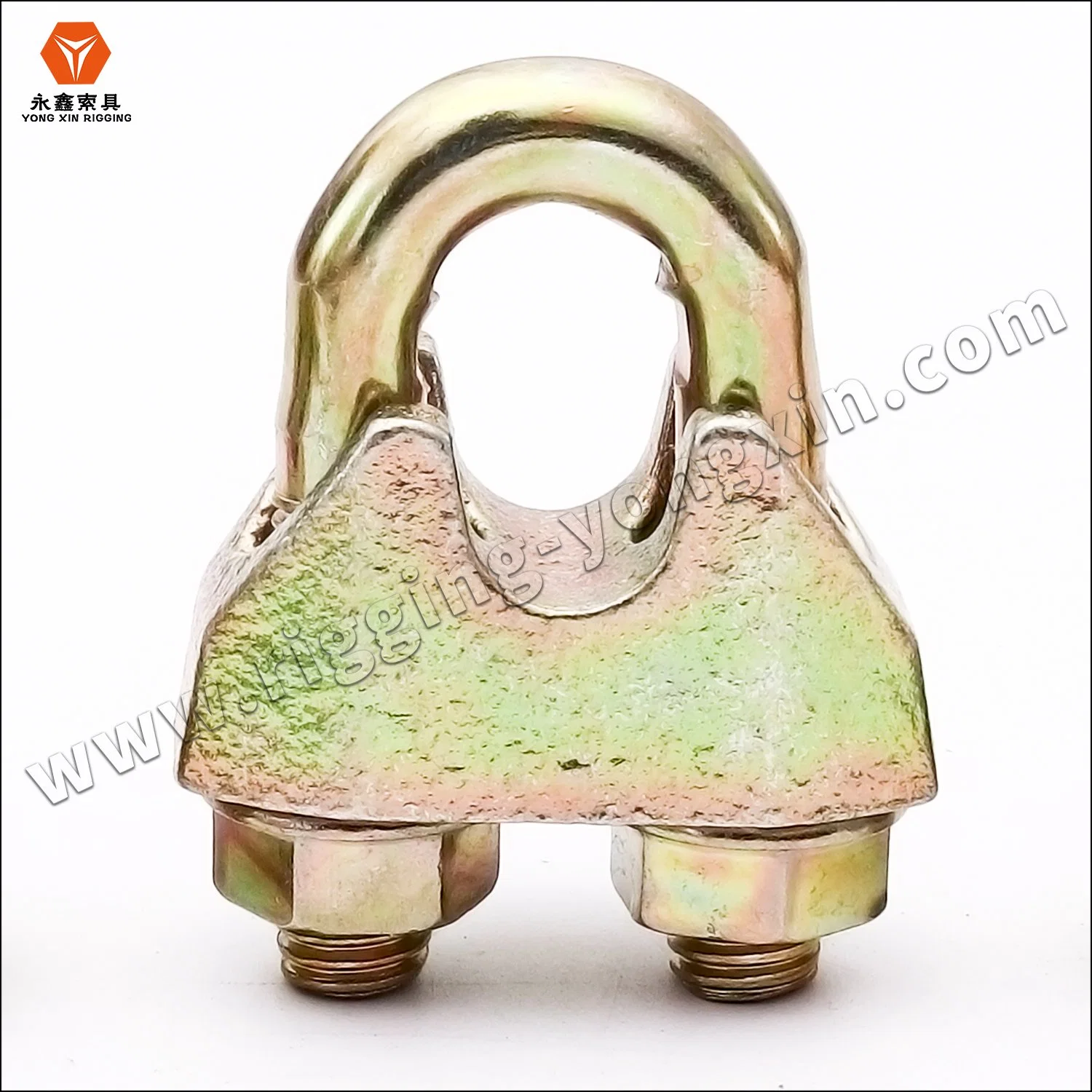 DIN1142 Yellow Plated Galvanized Malleable Wire Rope Clip