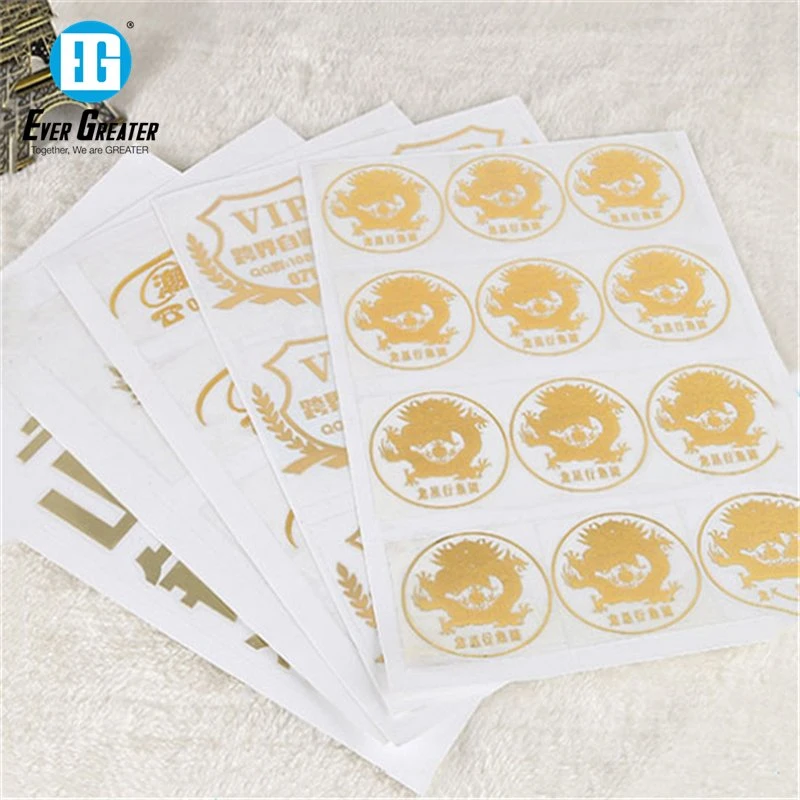 Custom Self Adhesive Metallic Logo Nickel Electroform Sticker Sheet