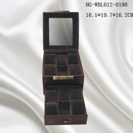 Wholesale/Supplier Luxury High quality/High cost performance  Square Watch Box Double Layer
