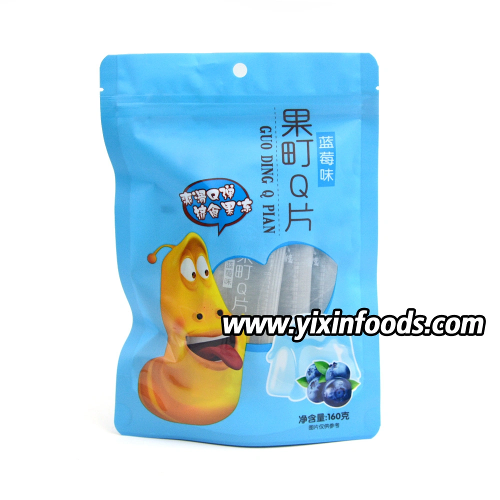 Factory Wholesale/Supplier Blueberry Flavor Sour Chewy Gummy Jelly Candy
