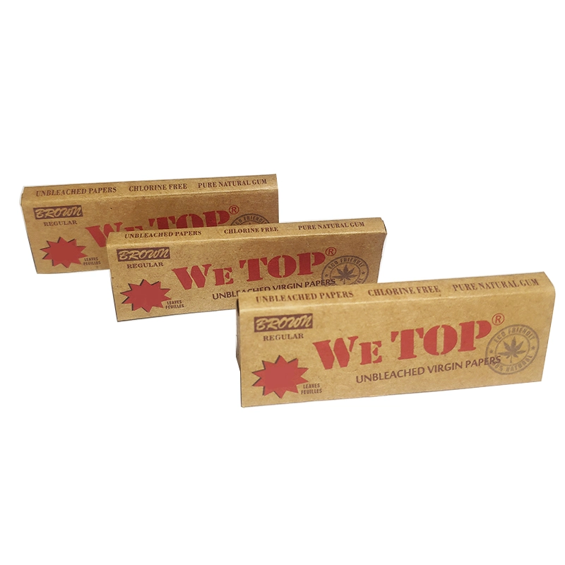 Wir Top Rolling Paper reguläre Größe Braun OEM Rolling Paper