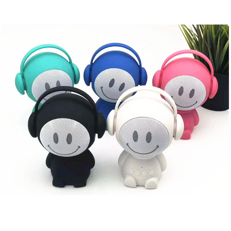 Mini Bluetooth Cute Cartoon Wireless Speaker with Tws Stereo Rechargeable Portable Speaker for Outdoor Indoor