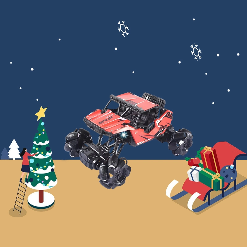 Escala de 4WD de juguete de cuatro vías de metal de Cross Country Big Rock Crawler Radio Control Subir coche nuevos juguetes de Navidad de 2022.