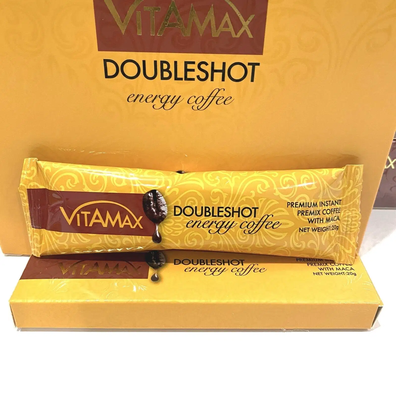 Оптом Vitamax DoubleShot Energy кофе для мужчин Premium Instant Premix С Maca