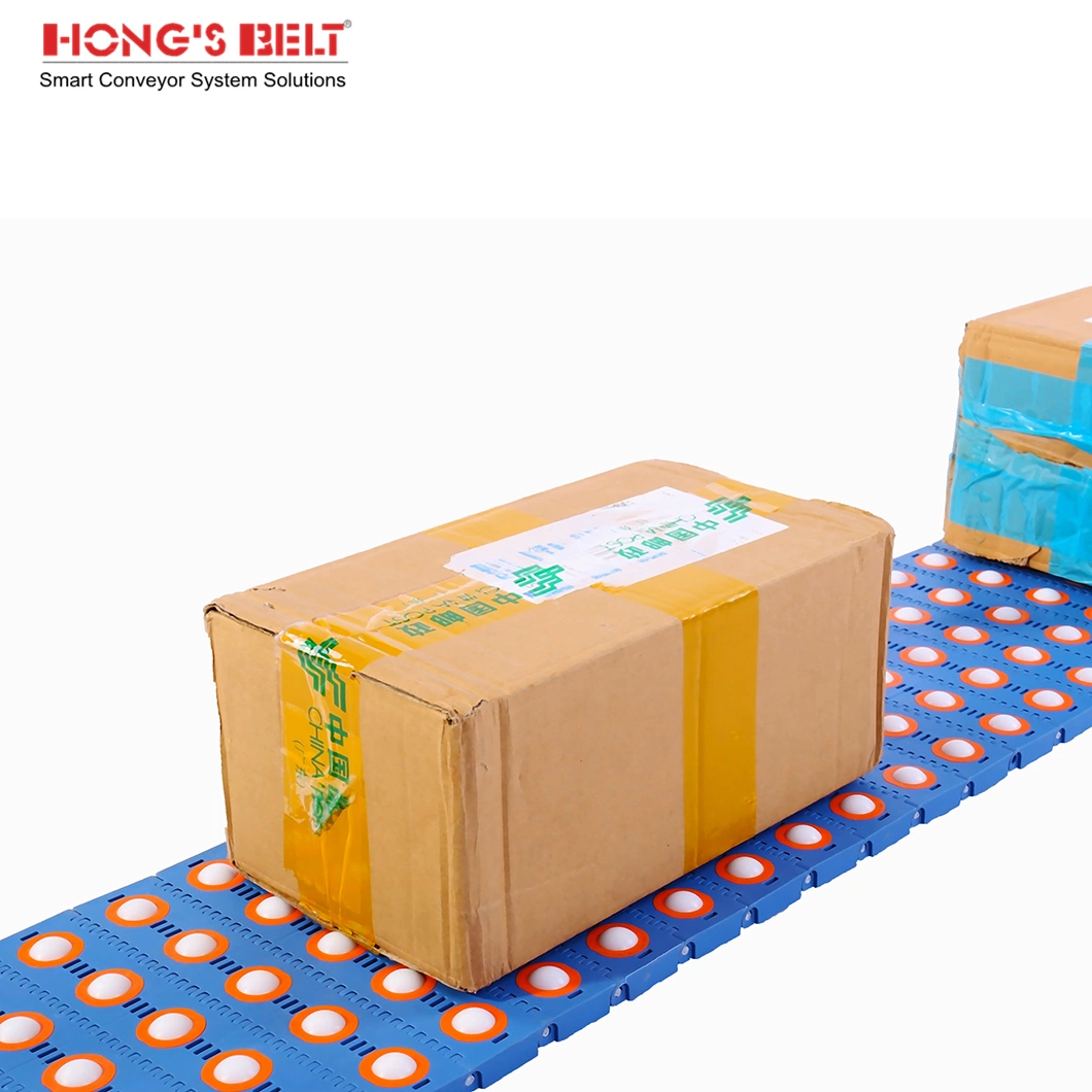 HS-3800-1Hongsbelt rodillo plástico modular c arriba de la cinta transportadora para la ordenación de los transportadores