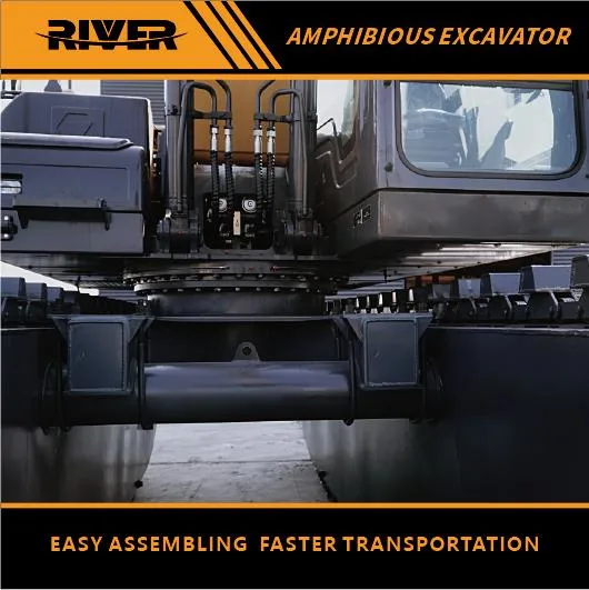 15.5 Ton Amphibious Equipment Used for Wetlands & Swamps Marsh Buggy Machinery Can Function Efficiently in Oceanic Coasts, Riverbeds, High Way Laying Levee