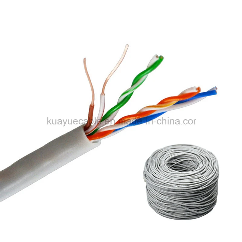 Factory Price Cat5e UTP LAN Cable 0.5mm CCA Copper Cable Indoor Outdoor Cable Network Cable PVC Jacket