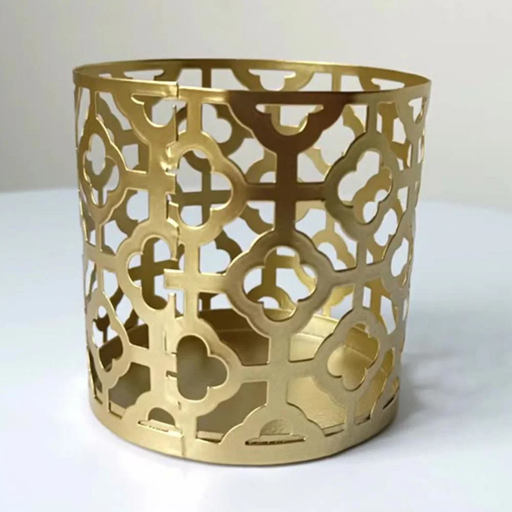 Nordic Golden Iron Aromatic Candle Holder Copa de vela de aromaterapia creativa Decoración del hogar