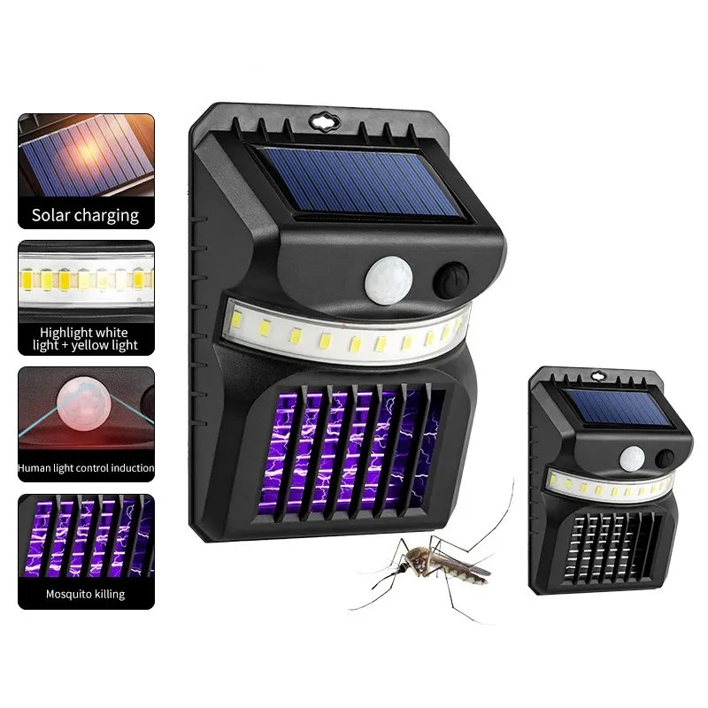 Лампа для убийства от комаров Солнечный свет Fly Bug Insect Zapper Killer LED Настенный светильник