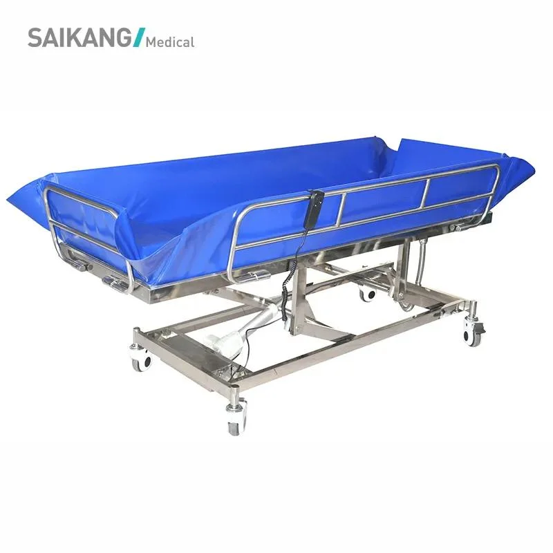 Sk005-10A Hospital Electric Patient Bath Bed