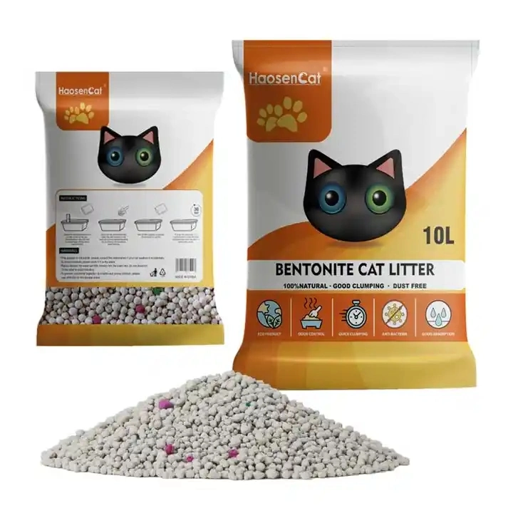 High Efficient Absorbent Cat Toilet Cleaning Natural Sand Bentonite Cat Litter Clay