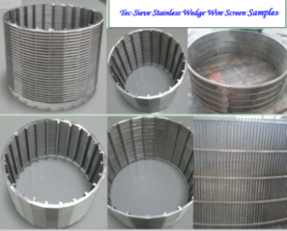 Tec-Sieve Stainless Steel Wedge Wire Cylindrical Screen