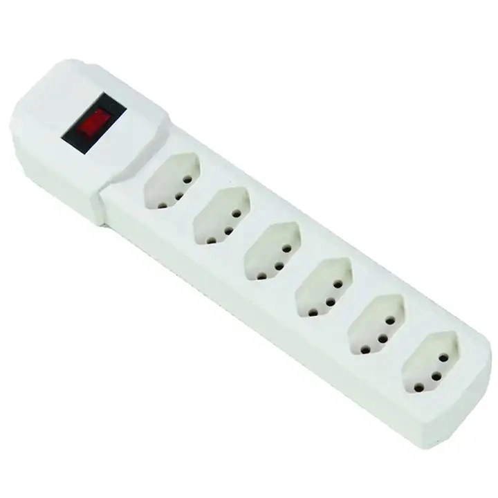Brazil Standard Power Strip 6 Outlets with Individual Switch Extension Electric Socket