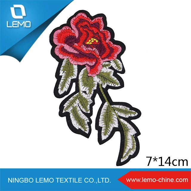 DIY Flower Design Iron on Embroidery Patch for Garment Decoration