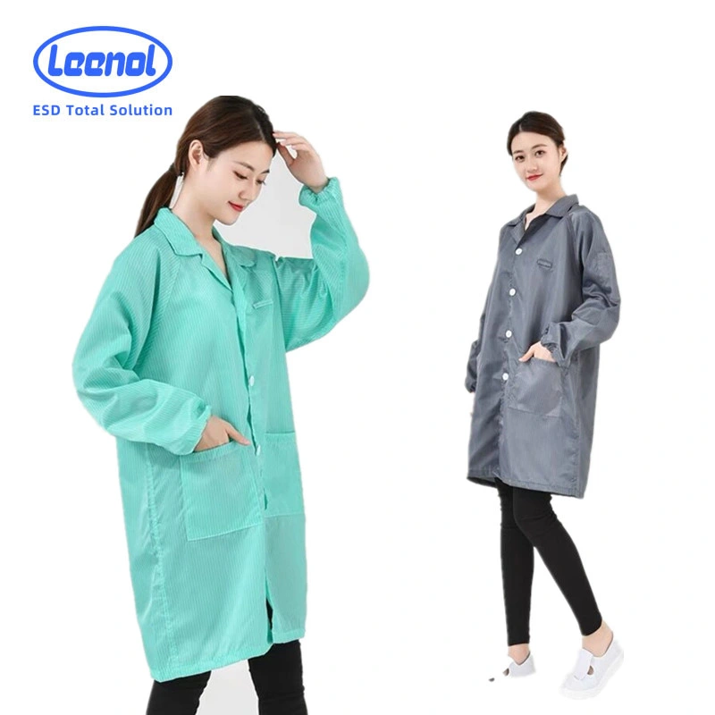 Leenol Protective Coveralls Anti-Static Fabric ESD Clothing Work Uniform