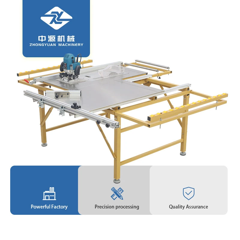 Sierra de panel deslizante de mesa de corte de madera pequeña portátil plegable pequeña Máquina