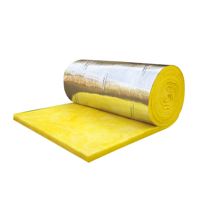 Insulation Aluminum Foil Ceramic High for Container House Split Solar Water Heater Single Side Laminate Roof of Glass Wool Roll