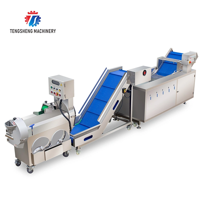 Industrial Production Food Vegetable Cutting Lifting and Washing Machine Production Line