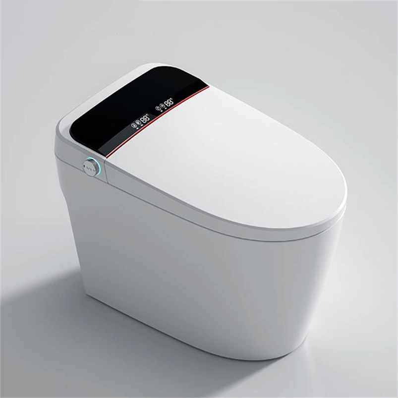 Modern Chinese Ceramic Floor Mounted Remote Control Toilet Bowl with Automatic Operation Dual-Flush Intelligent Bathroom Commode