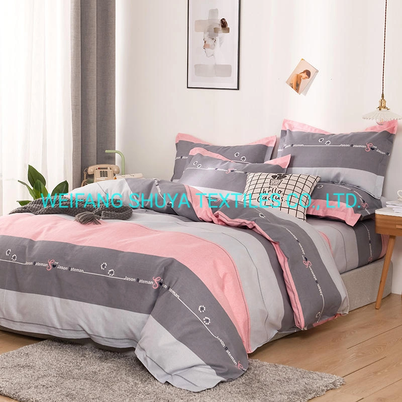 Home Textile Bed Sheet / Pillow Case / Quilt Microfiber Drawing 100% Polyester Disperse Printing