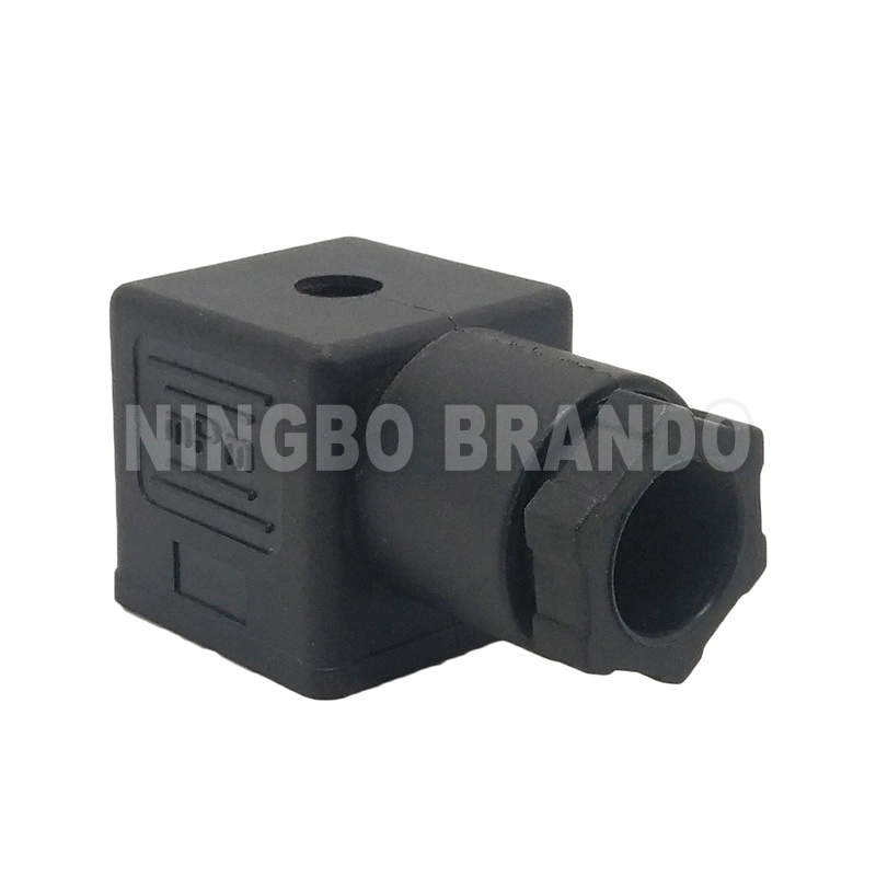 DIN43650A AC DC Transparent MPM 18mm IP65 2P+E 3P+E Solenoid Valve Coil Connector With LED DIN 43650A DIN 43650 Form A