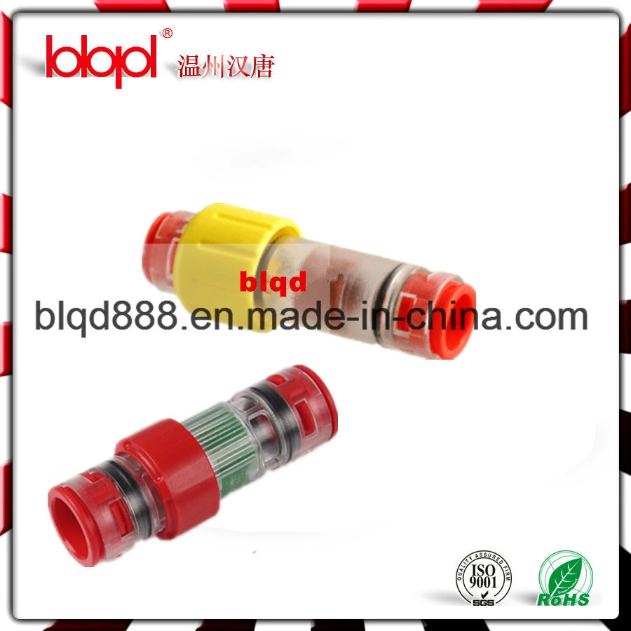 Waterproof Fiber Optic Connector, Gasblock Connector Lbk14/10mm with 2*Clips