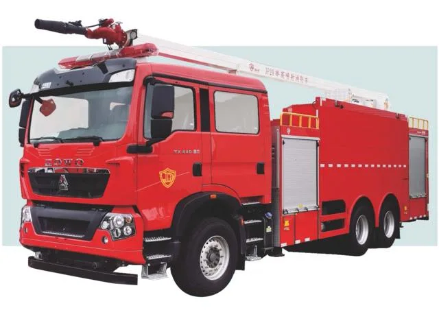 L'eau et les tours de mousse de camion à incendie Jp20c4, chinois 20m de hauteur Camion de Pompiers Jp20c4 de l'extinction incendie