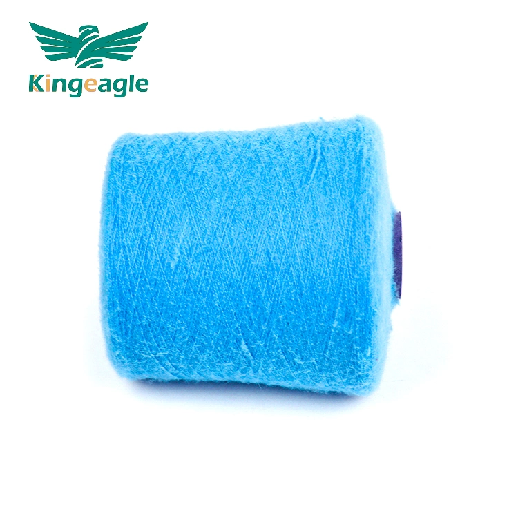 Kingeagle 2023 16nm 100% Polyester Blue Brushed Yarn Replace Acrylic Yarn Soft Wool Yarn