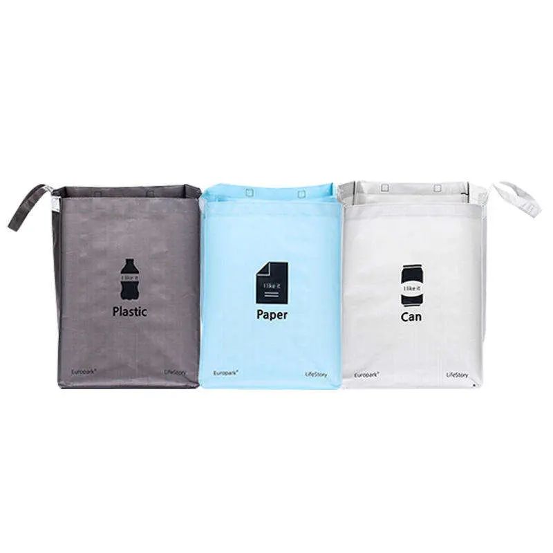 Spot Manufacturers Plastic Garbage Sorting Woven Shopping Bags Color Printing Logo Basket