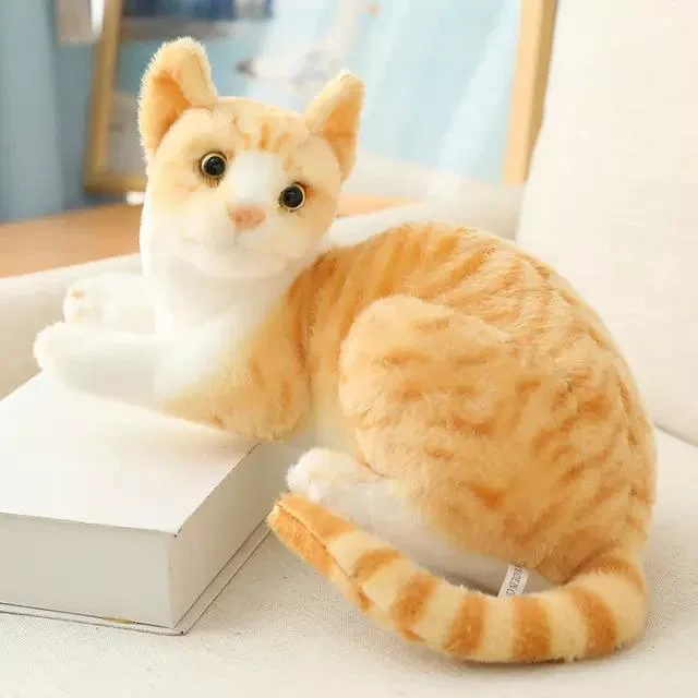 Gato Siamês realistas recheadas de simulação de Peluche Bonitinha Cat Doll Pet Brinquedos Decoração Dom