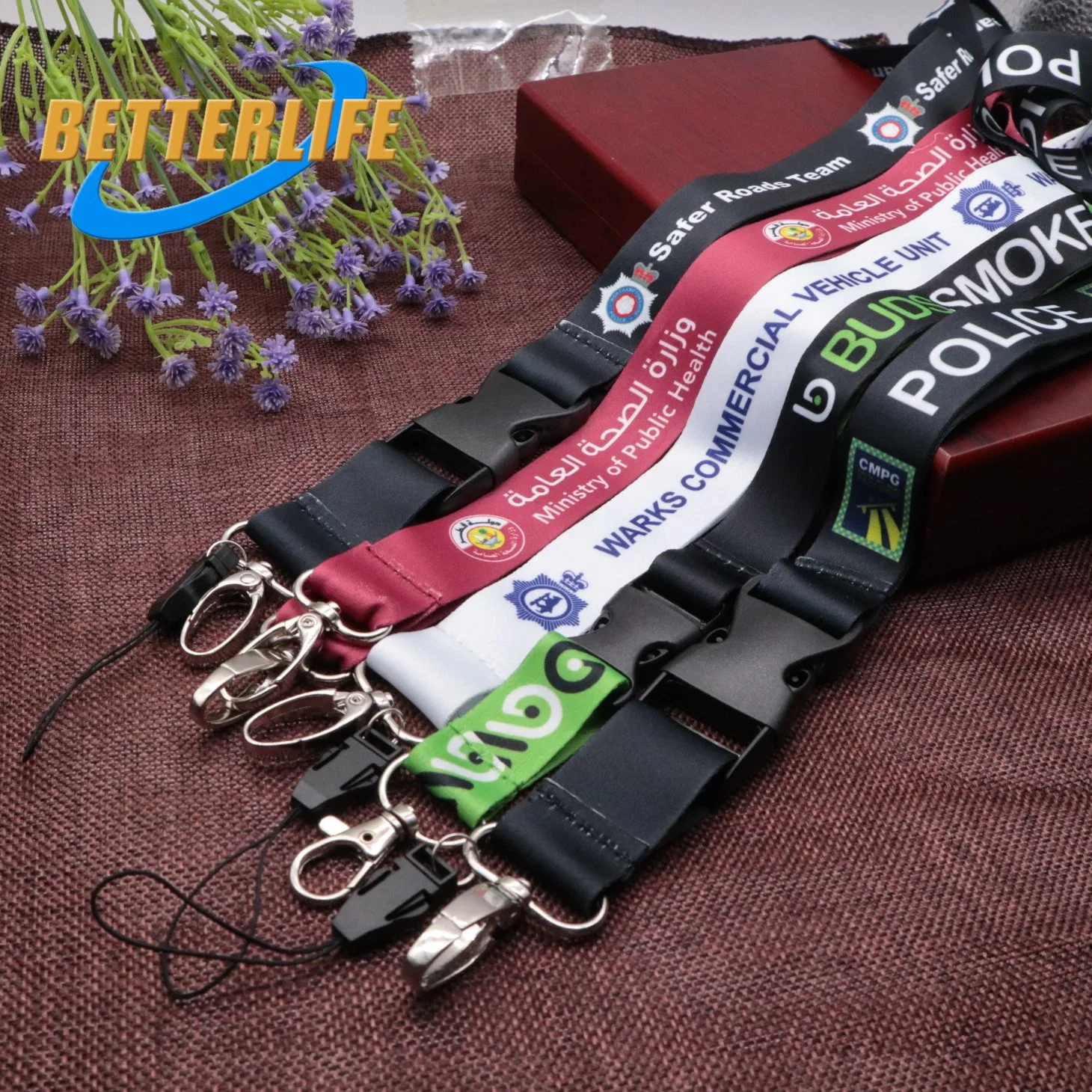 Promotional Items Printed Tubular Lanyard with Clip Not Roll Ribbon (23)