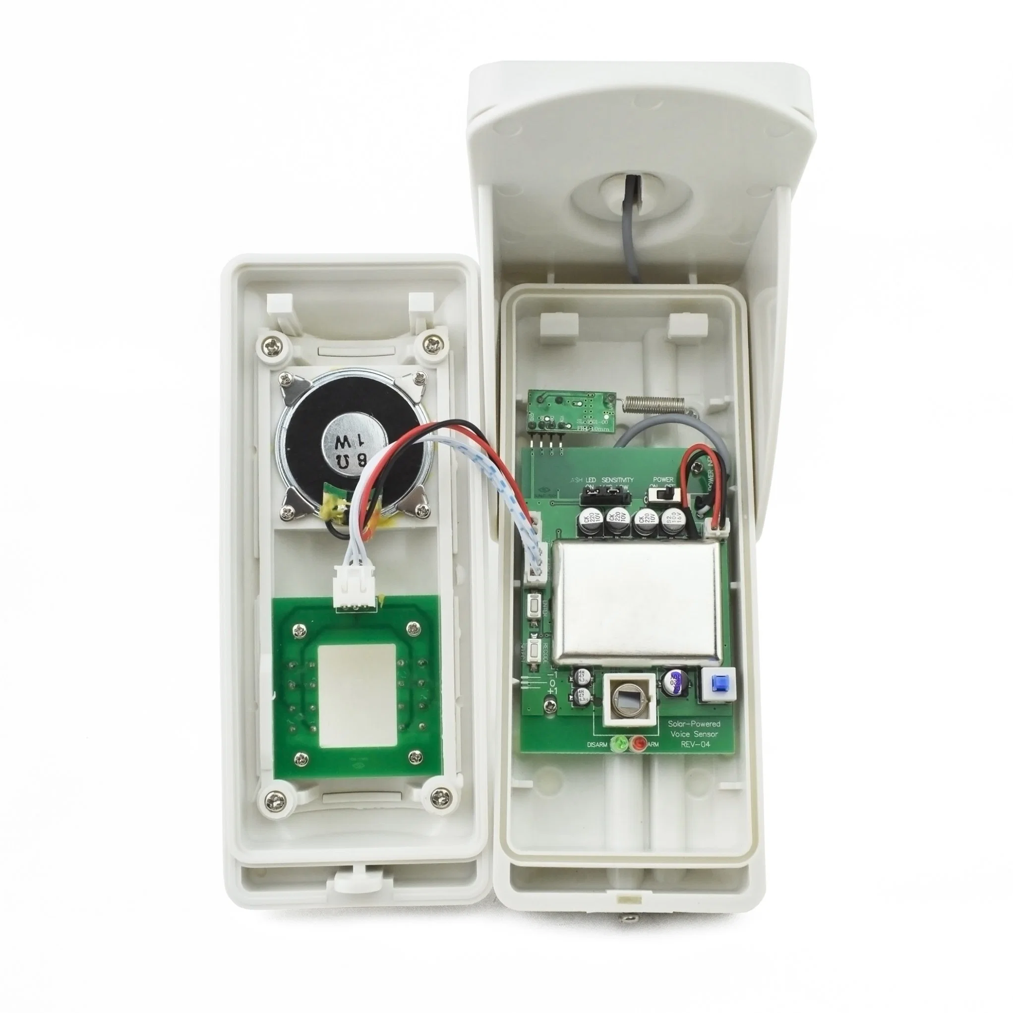 Solar-Powered Outdoor Spot Alarm PIR Detector with Remote Control Operation