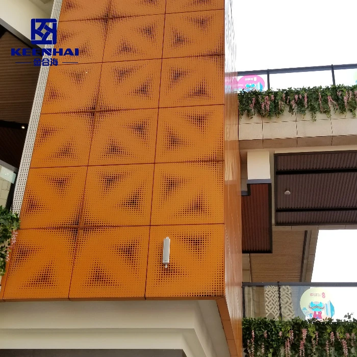 Decorative Design Wall Cladding Perforated Aluminum Facade (KH-BH-AP-010)