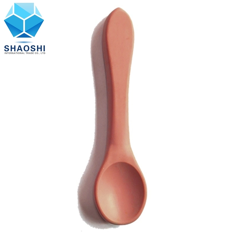 Silicon Training Spoon Custom Logo Wholesale Price Non-Toxic Silicone Newborn Baby Spoon