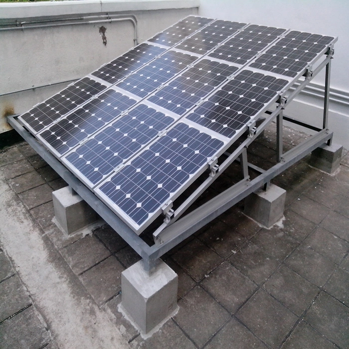 Residential Commercial Home Power Solar System Tri-Pod Angle Aluminum Bracket Solar Panels Support Frame