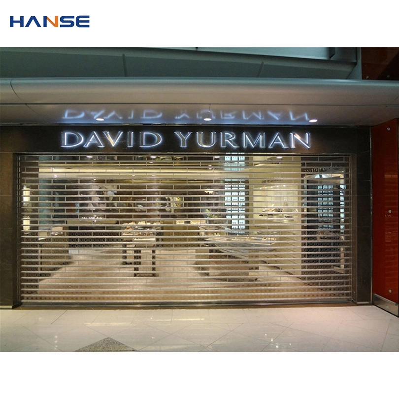 Cheap Transparent Plastic Rolling up Door for Commercial Shop Automatic Aluminum Clear PVC Roller Shutter Doors