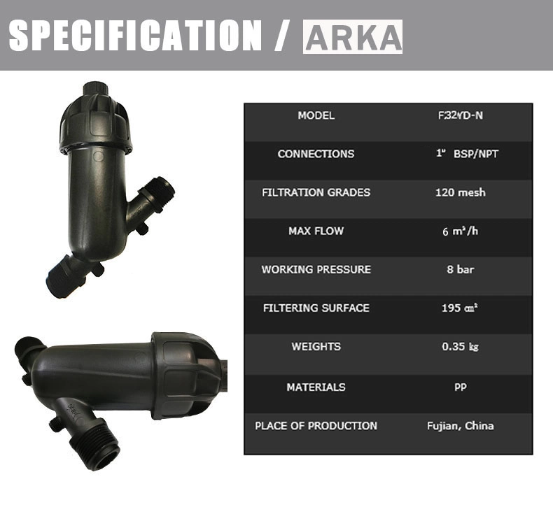 1 Inch Y Type Plastic Disc Filter for Drip Irrigation System