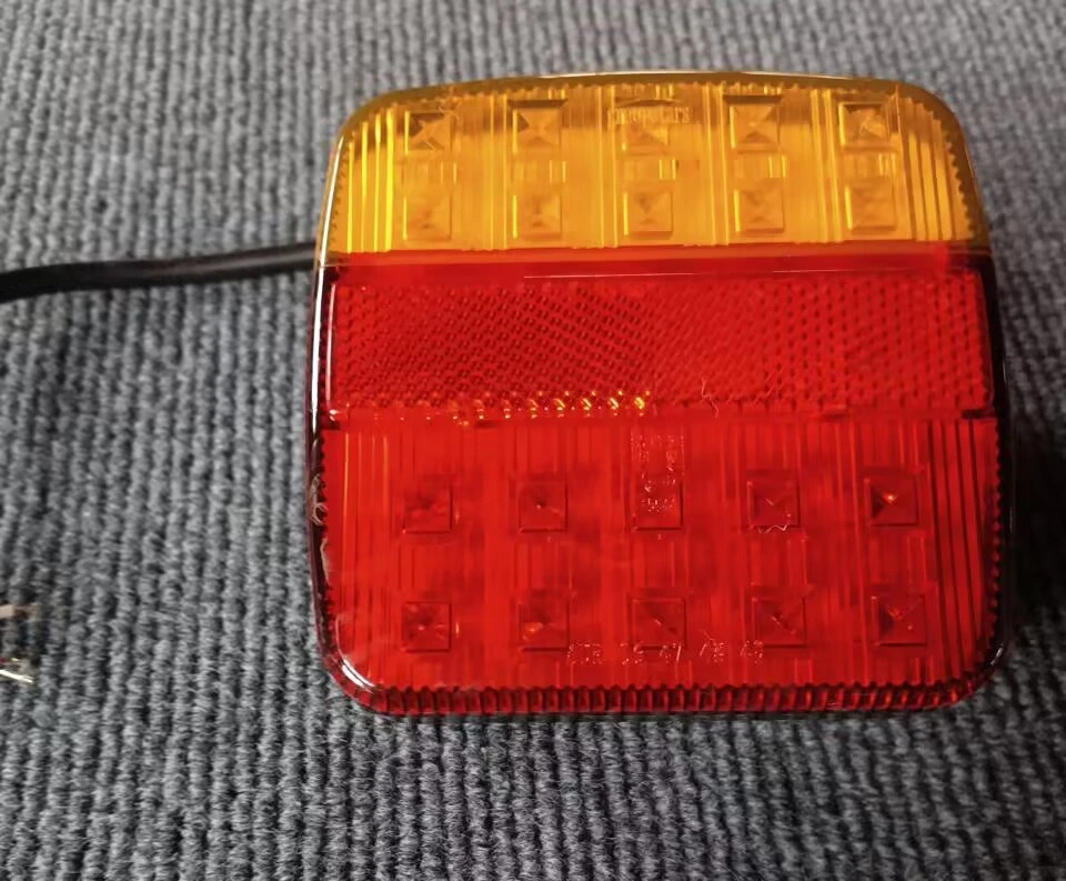 12V Square Tail Light Fit for Trailer LED Square Combination Trailer Tail Lights