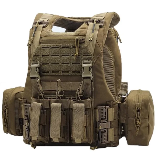 Canal personnalisé souple ventilé Molle pignon tactique Body Armor Bulletproof Vest