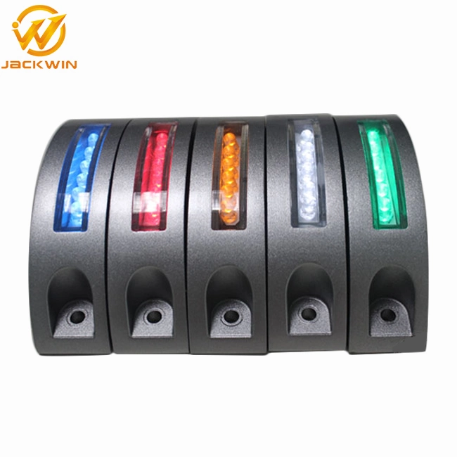 Yellow Flashing or Steady Aluminum LED Solar Driveway Marker Light